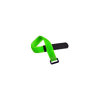 Стяжка-липучка NIKOMAX с мягкой пряжкой, 210х16мм, для пучков до 50мм, зеленая, уп-ка 10шт.