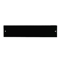 Боковая панель для цоколя, длина 400 mm, металлическая, цвет черный (RAL 9005) (1982-3/5)