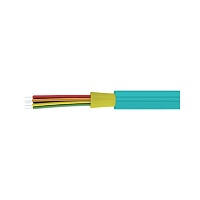 Волоконно-оптический внутриобъектовый кабель Distribution, плотный буфер, MM 50/125 OM3, 8В, LSZH нг(А)-HF, цвет голубой (АКВА)