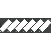 Адаптерная панель NIKOMAX, до 6 двойных адаптеров SC, стальная, черная