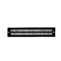 Боковая панель для цоколя, длина 400 mm, металлическая с перфорацией, цвет черный (RAL 9005) (1982-5-1/5)