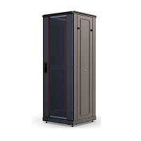 Шкаф телекоммуникационный напольный 19", 33U(600x800), ШТ-НП-М-33U-600-800-С-Ч, передняя дверь стекло, черный ССД