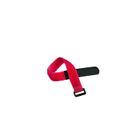 Стяжка-липучка NIKOMAX с мягкой пряжкой, 240х16мм, для пучков до 65мм, красная, уп-ка 10шт.