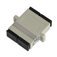 Адаптер NIKOMAX волоконно-оптический, соединительный, многомодовый, SC/UPC-SC/UPC, двойной, пластиковый, бежевый, уп-ка 2шт.