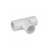 Тройник соединительный для трубы 25 мм (5 шт) белый EKF-Plast
