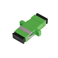 Адаптер NIKOMAX волоконно-оптический, соединительный, одномодовый, SC/APC-SC/APC, одинарный, пластиковый, зеленый, уп-ка 2шт.