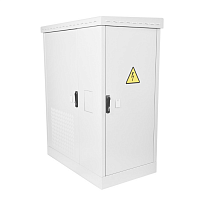 Шкаф всепогодный напольный укомплектованный 24U (Ш1000 × Г600) с эл. отсеком, комплектация Т1-IP54