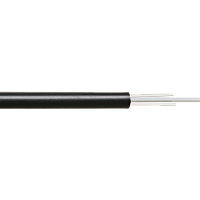 Кабель NIKOLAN волоконно-оптический, 1 волокно, одномодовый 9/125мкм, стандарта G.652.D & G.657.A1, внешний, круглый со стеклопластиковыми прутками, 0