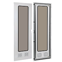 FORMAT Дверь метал. со стеклом 2 вент. отв. 2000х800 IEK