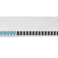 Оптический кросс NIKOMAX 19" Essential Line, 1U, укомплектованный на 16 портов LC/UPC (8 двойных LC/UPC адаптеров), SM 9/125 OS2, стальной, серый, в к