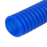 Труба гофрированная ПНД защитная для МПТ (пешель) синяя д16/10,7 (100м/5500м уп/пал) Промрукав