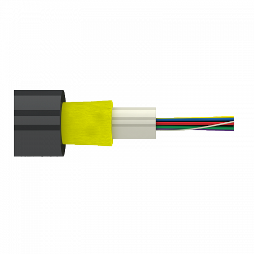 ВО кабель универсал., Unitube, силовой элемент кевлар, MM 50/125 OM3, 12В, LS0H нг(А)-HF, черный