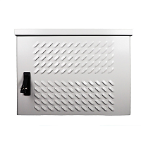Шкаф уличный всепогодный настенный 12U (600х500), передняя дверь вентилируемая