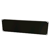 Фальш-панель на 3U, цвет черный (RAL 9005)