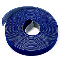 Лента (липучка) в рулоне, ширина 25 мм, длина 5 м, синяя