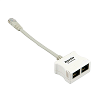 Разветвитель RJ-45 4Pr.T568A/T568B -> 2 x 2Pr.10BASE-T