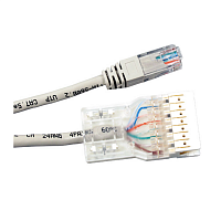 ITK Патч-корд 110-RJ45 4 пары, кат.5, 2м, серый