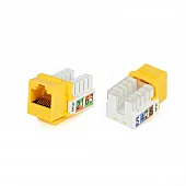 Вставка Keystone Jack RJ-45(8P8C), категория 5e, Dual IDC, желтая